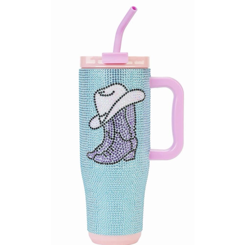 Simply Southern Pink Rhinestone 40 Ounce Tumbler - Picture 1 of 5